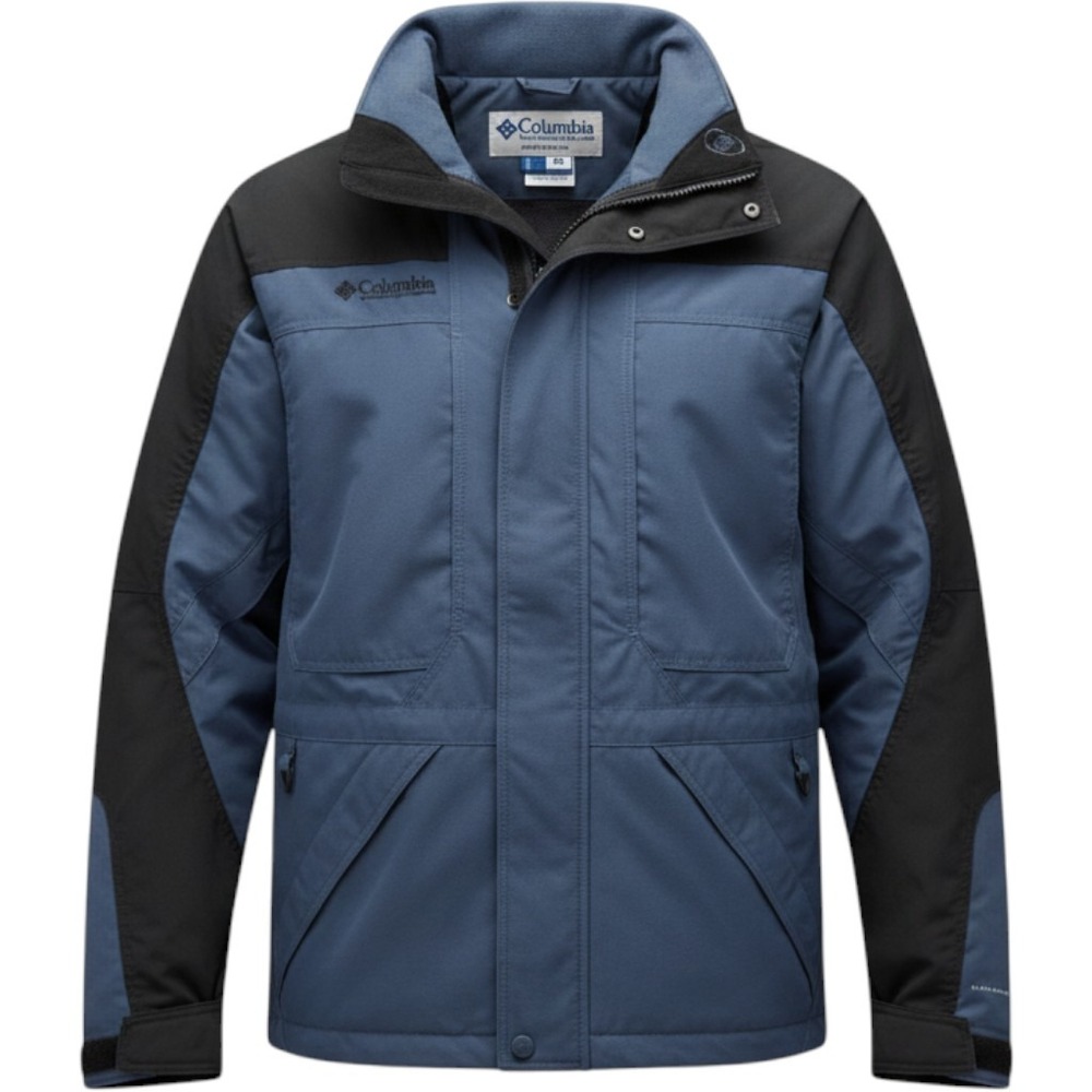 Columbia Sportswear Mens Core Interchange Blue Black Shell Jacket Size M
